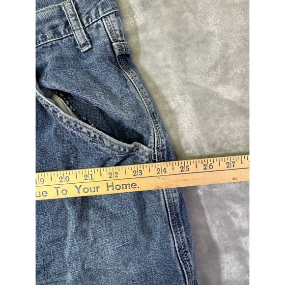 Levis Silvertab Carpenter Jeans Size 42x30 Relaxed Fit  Cotton Blue Denim Made I - Picture 11 of 16